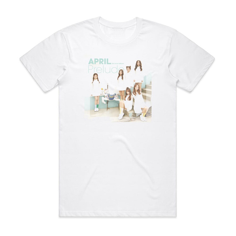 APRIL Prelude Album Cover T-Shirt White