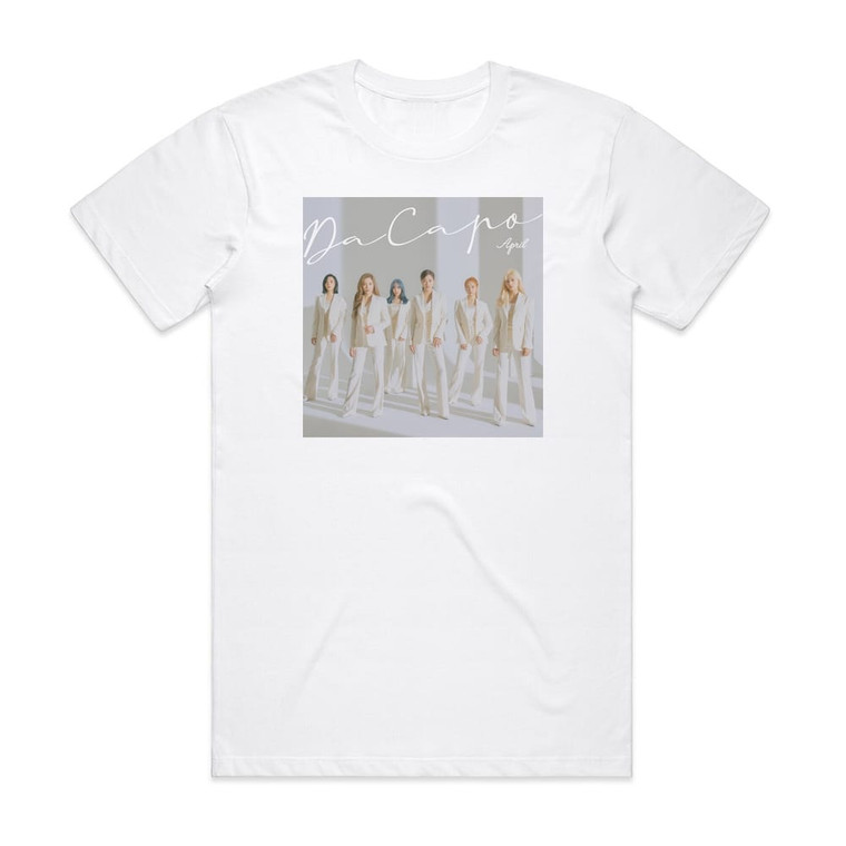 APRIL Da Capo Album Cover T-Shirt White