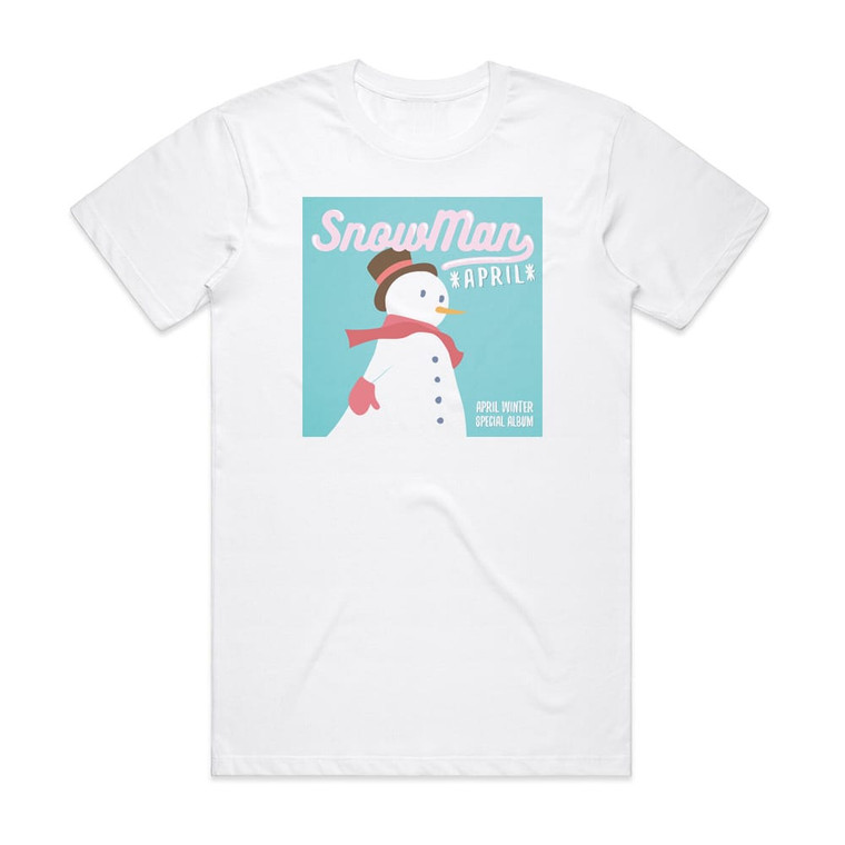 APRIL Snowman Album Cover T-Shirt White