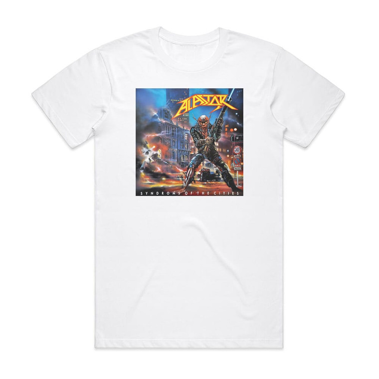 Alastor Syndroms Of The Cities Album Cover T-Shirt White