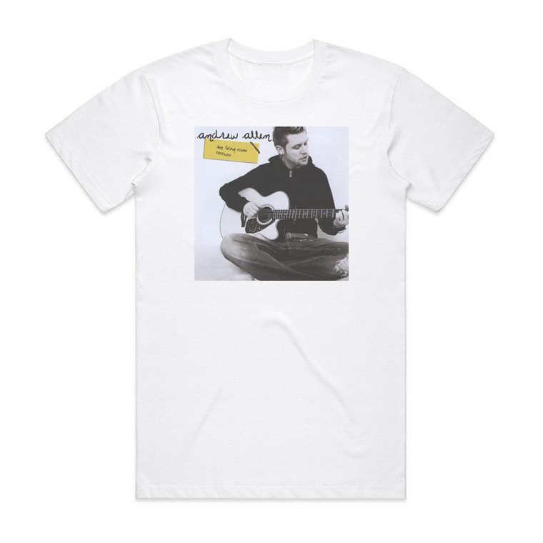 Andrew Allen The Living Room Sessions Album Cover T-Shirt White