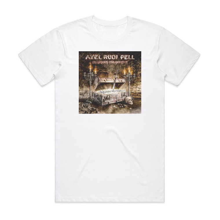 Axel Rudi Pell Diamonds Unlocked Ii Album Cover T-Shirt White