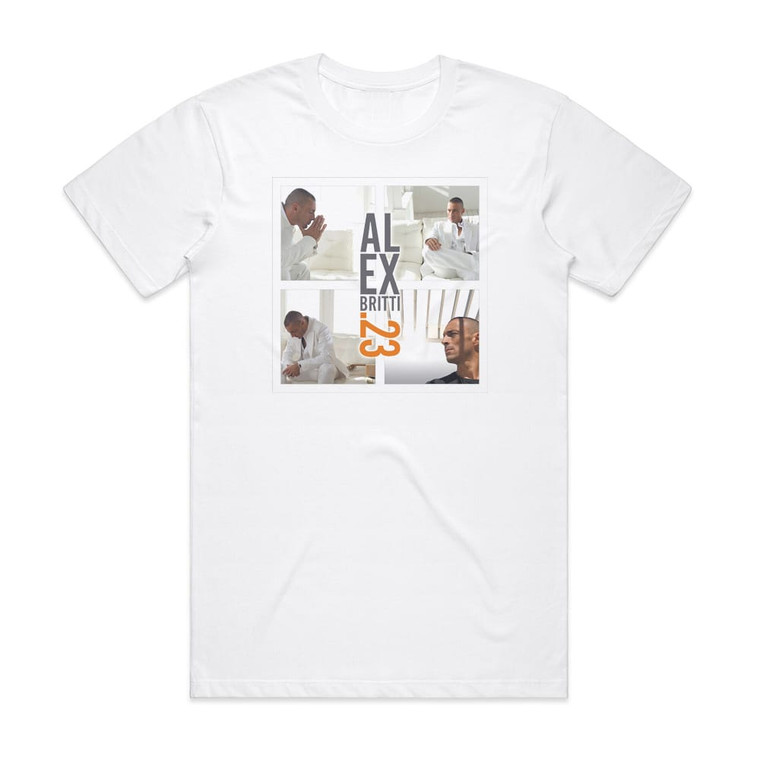 Alex Britti 23 1 Album Cover T-Shirt White