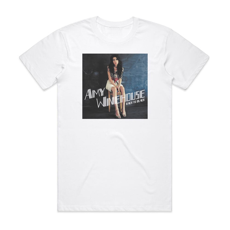 Amy Winehouse Back To Black 4 Album Cover T-Shirt White