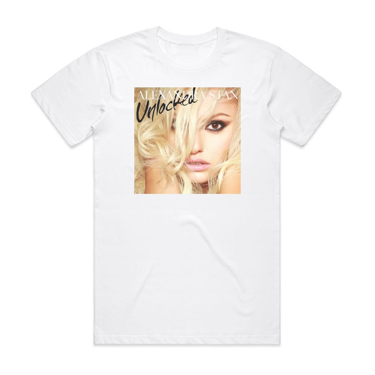 Alexandra Stan Unlocked 2 Album Cover T-Shirt White