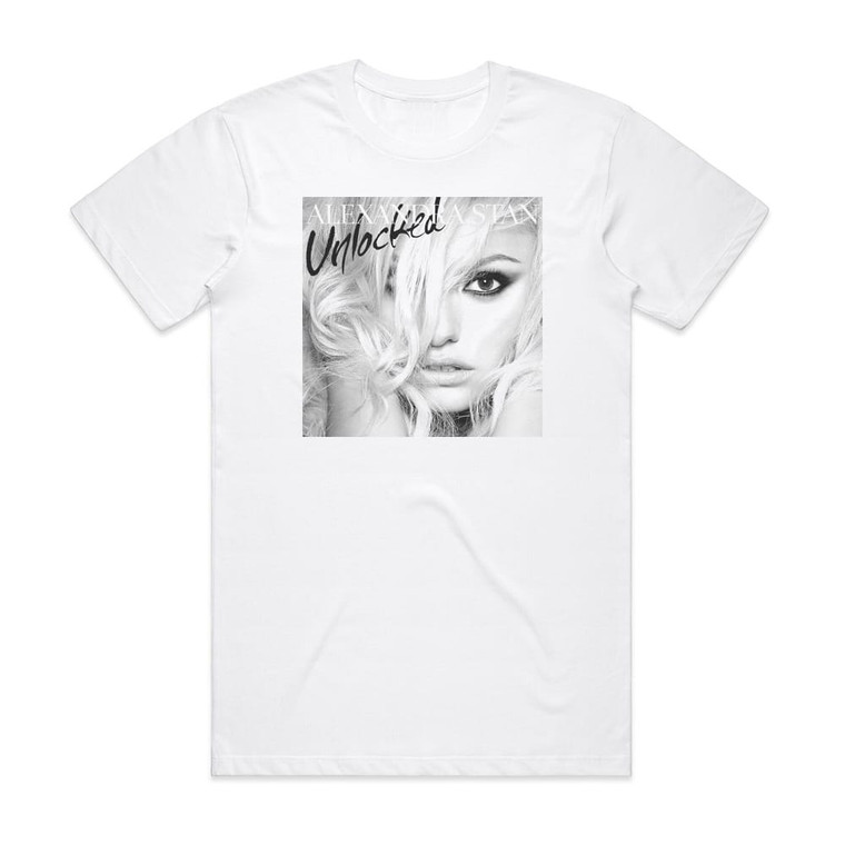 Alexandra Stan Unlocked 1 Album Cover T-Shirt White