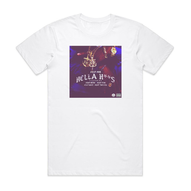 ASAP Mob Hella Hoes Album Cover T-Shirt White