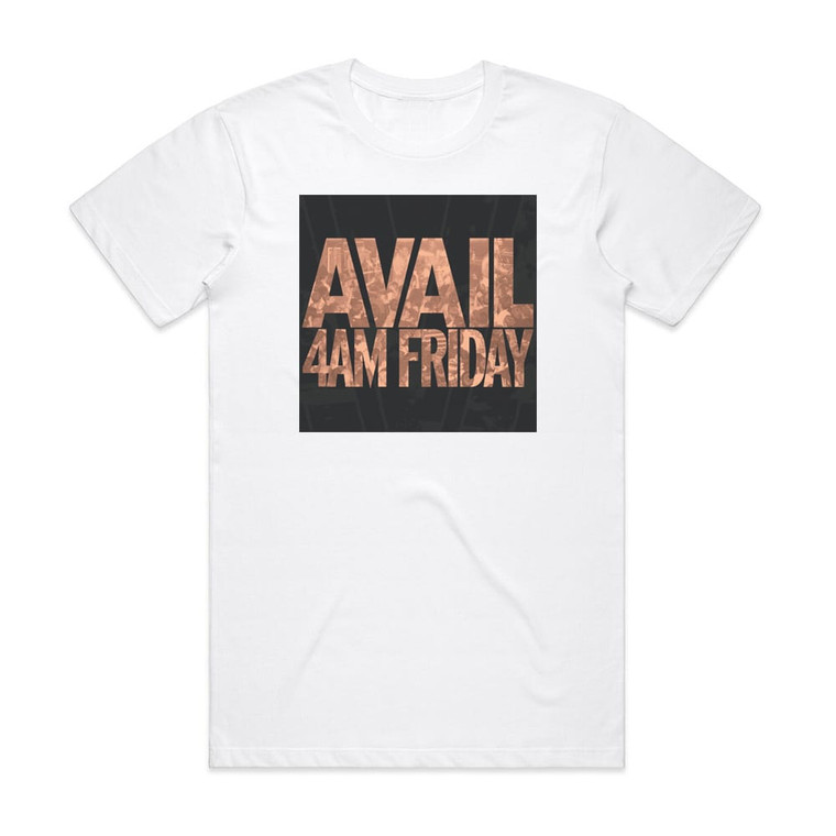 Avail 4Am Friday Album Cover T-Shirt White