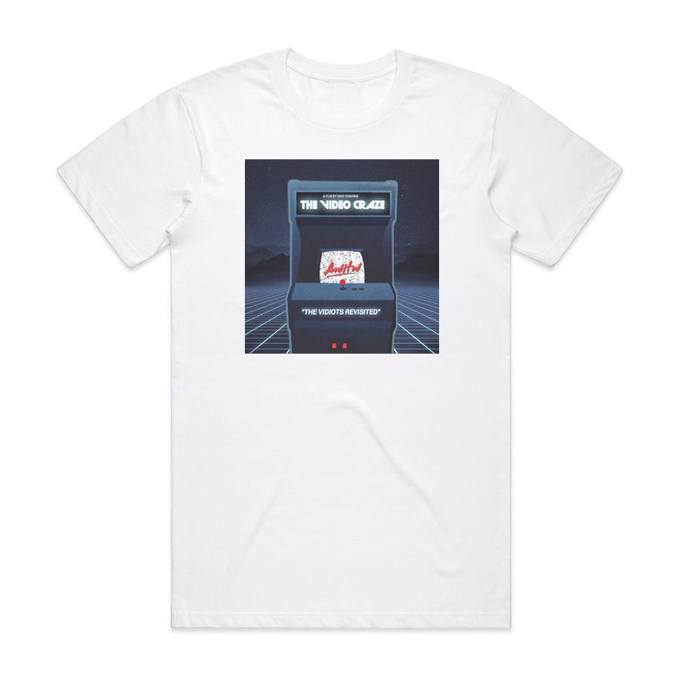AWITW The Video Craze The Vidiots Revisited Album Cover T-Shirt White AWITW The Video Craze The Vidiots Revisited Album Cover T-Shirt White