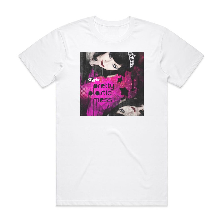 Ayria Pretty Plastic Mess Ep Album Cover T-Shirt White Ayria Pretty Plastic Mess Ep Album Cover T-Shirt White