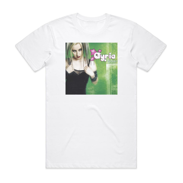 Ayria Flicker Album Cover T-Shirt White