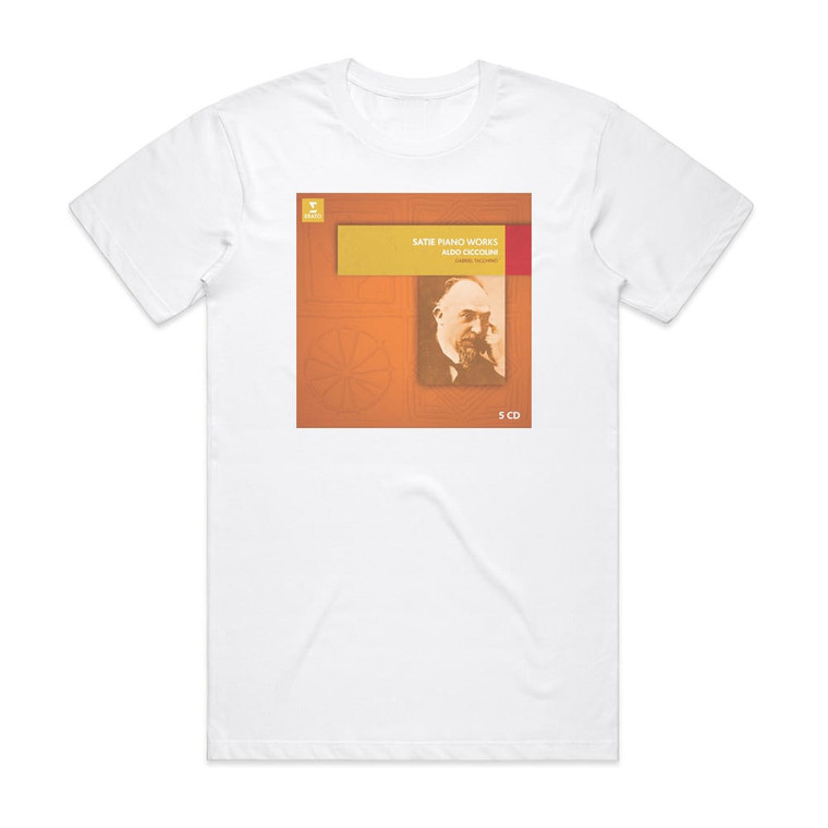 Aldo Ciccolini Piano Works Album Cover T-Shirt White