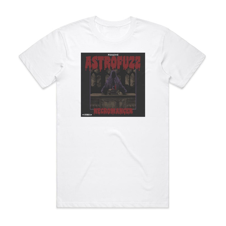 AstroFuzz Necromancer Album Cover T-Shirt White