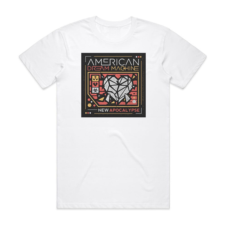 American Dream Machine New Apocalypse Album Cover T-Shirt White American Dream Machine New Apocalypse Album Cover T-Shirt White
