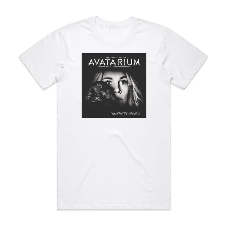 Avatarium The Girl With The Raven Mask Album Cover T-Shirt White