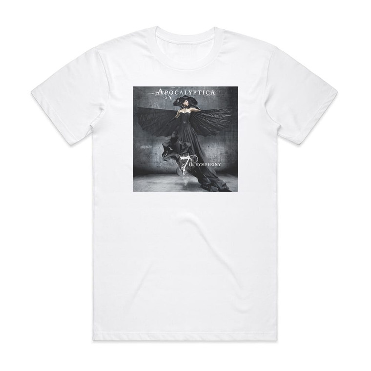 Apocalyptica 7Th Symphony Album Cover T-Shirt White