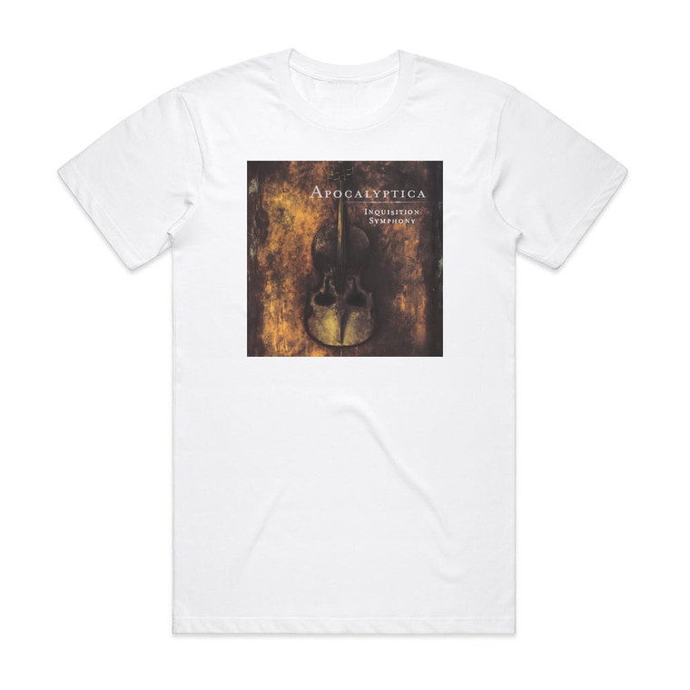 Apocalyptica Inquisition Symphony Album Cover T-Shirt White