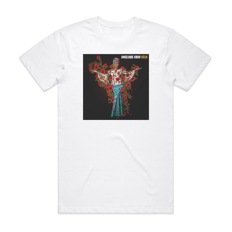 Angelique Kidjo Celia Album Cover T-Shirt White