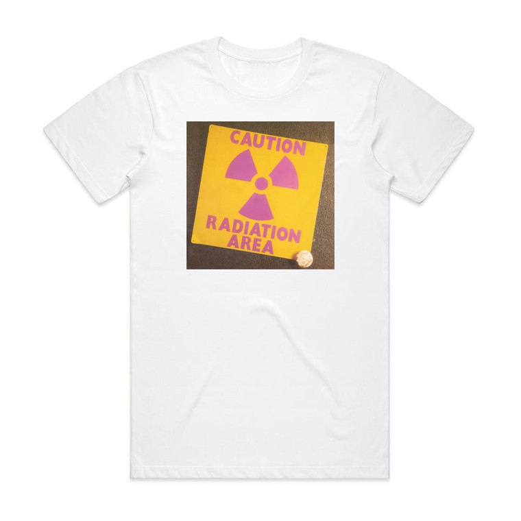 Area Caution Radiation Area Album Cover T-Shirt White