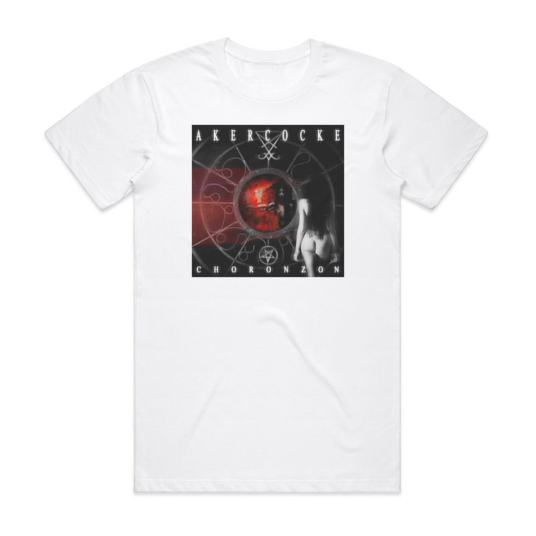 Akercocke Choronzon Album Cover T-Shirt White Akercocke Choronzon Album Cover T-Shirt White