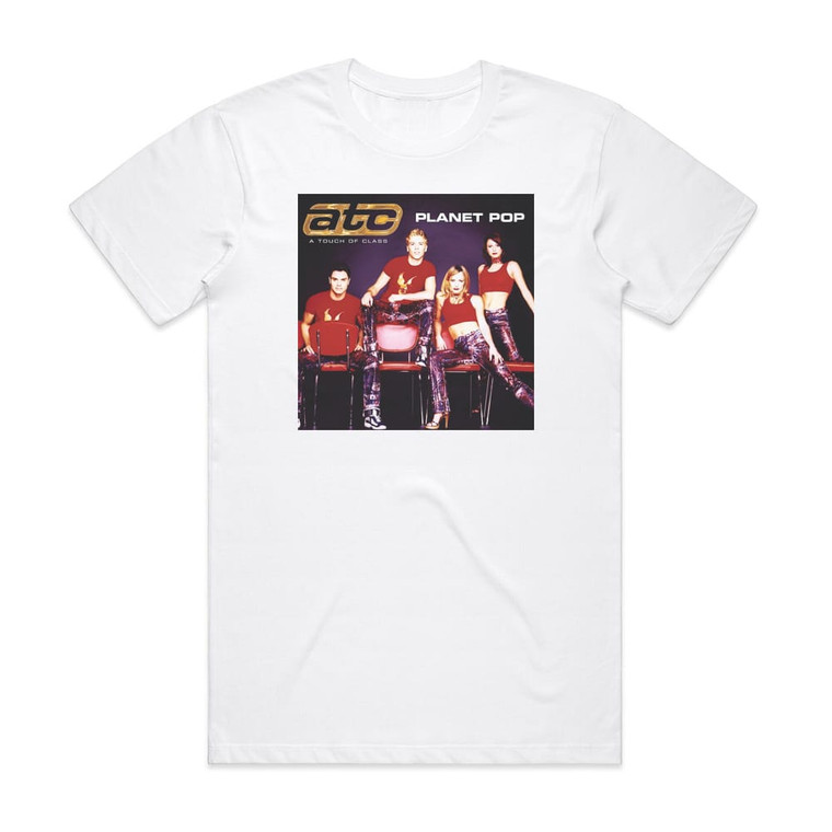 ATC Planet Pop Album Cover T-Shirt White