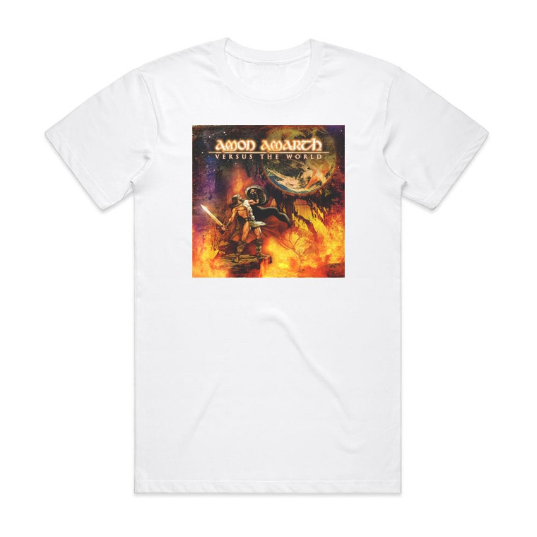 Amon Amarth Versus The World 1 Album Cover T-Shirt White