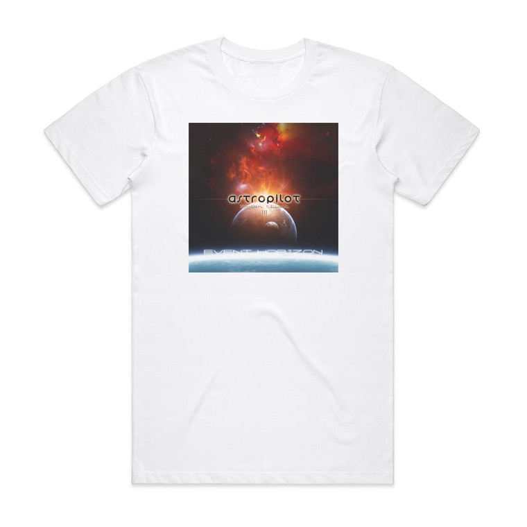 AstroPilot Solar Walk 3 Event Horizon 1 Album Cover T-Shirt White