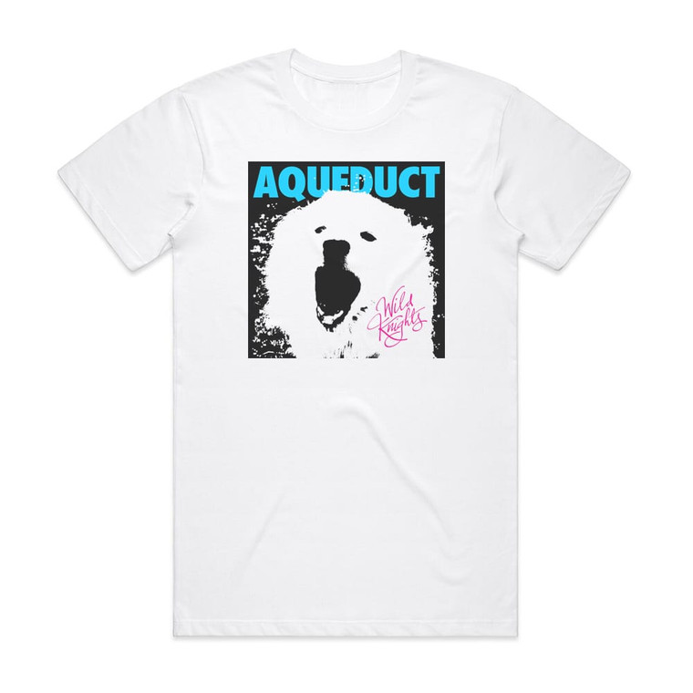 Aqueduct Wild Knights Album Cover T-Shirt White