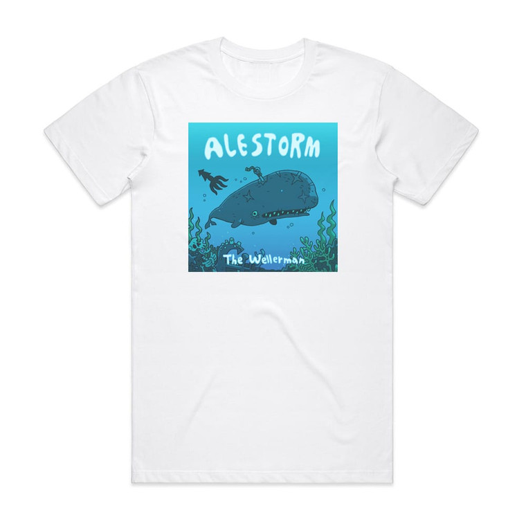 Alestorm The Wellerman Album Cover T-Shirt White Alestorm The Wellerman Album Cover T-Shirt White