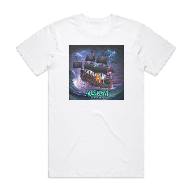 Alestorm Live In Tilburg Album Cover T-Shirt White