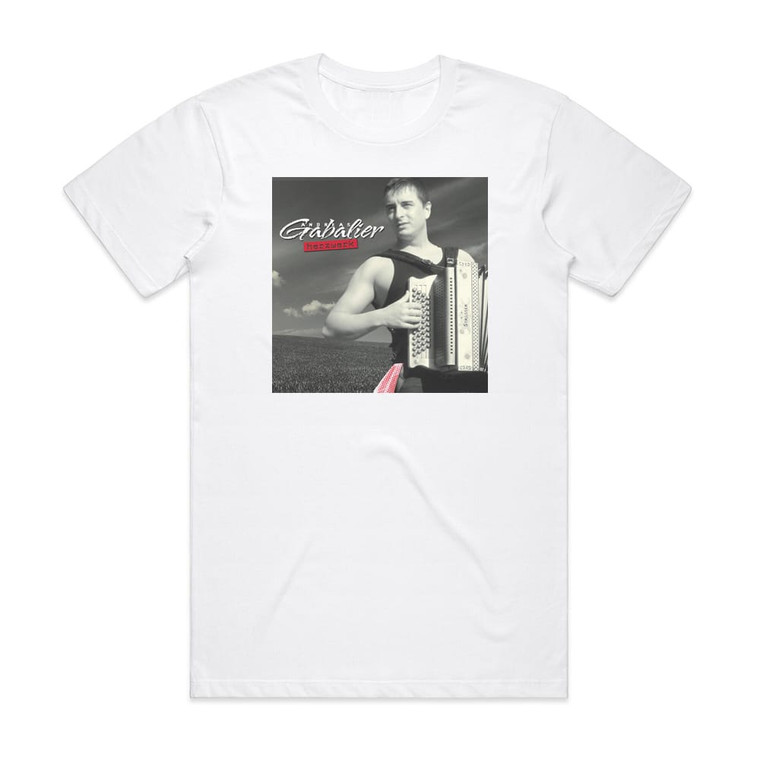 Andreas Gabalier Herzwerk Album Cover T-Shirt White