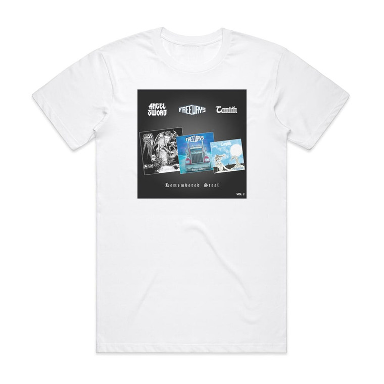 Angel Sword Remembered Steel Vol 1 Album Cover T-Shirt White
