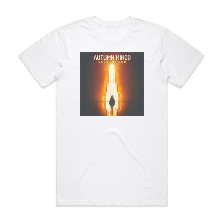 Autumn Kings Electrified Album Cover T-Shirt White