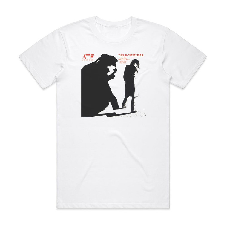 After the Fire Der Kommissar Album Cover T-Shirt White