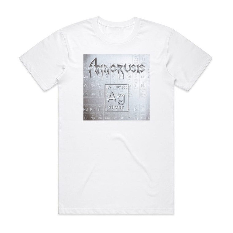 Anacrusis Silver Album Cover T-Shirt White