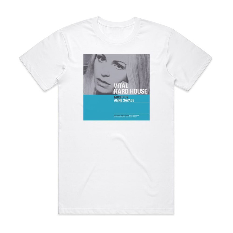 Anne Savage Vital Hard House Album Cover T-Shirt White