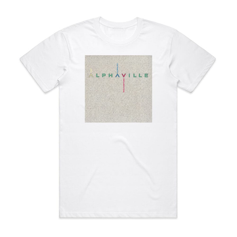 Alphaville The Singles Collection Album Cover T-Shirt White