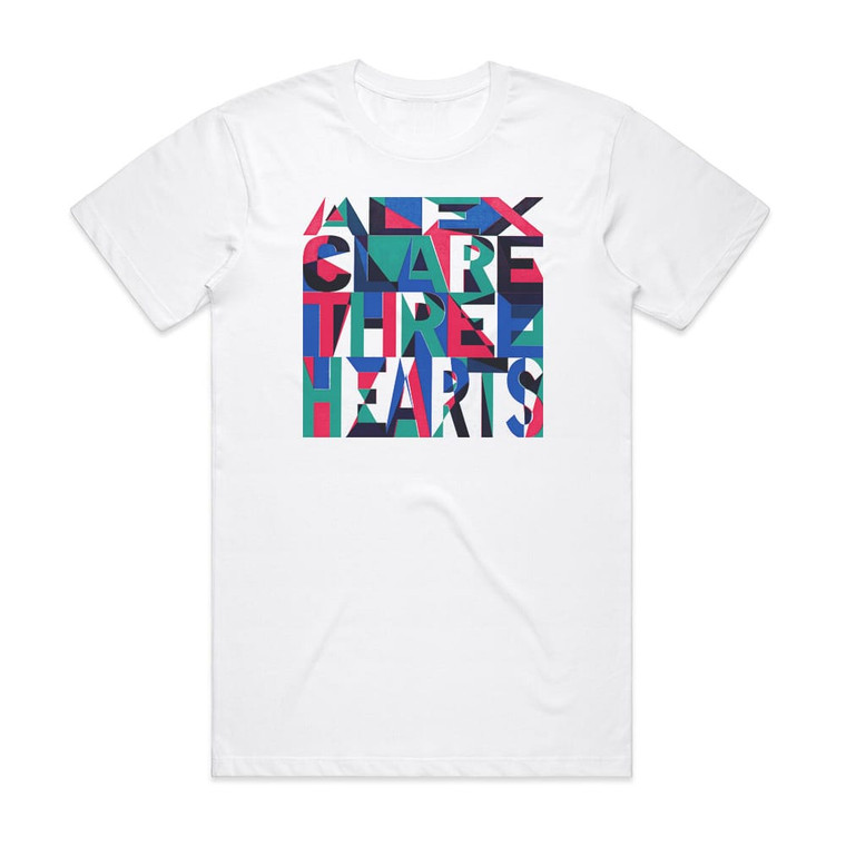 Alex Clare Three Hearts Album Cover T-Shirt White