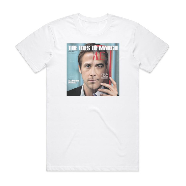 Alexandre Desplat The Ides Of March Album Cover T-Shirt White
