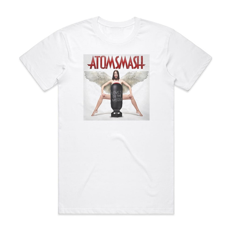 Atom Smash Love Is In The Missile Album Cover T-Shirt White