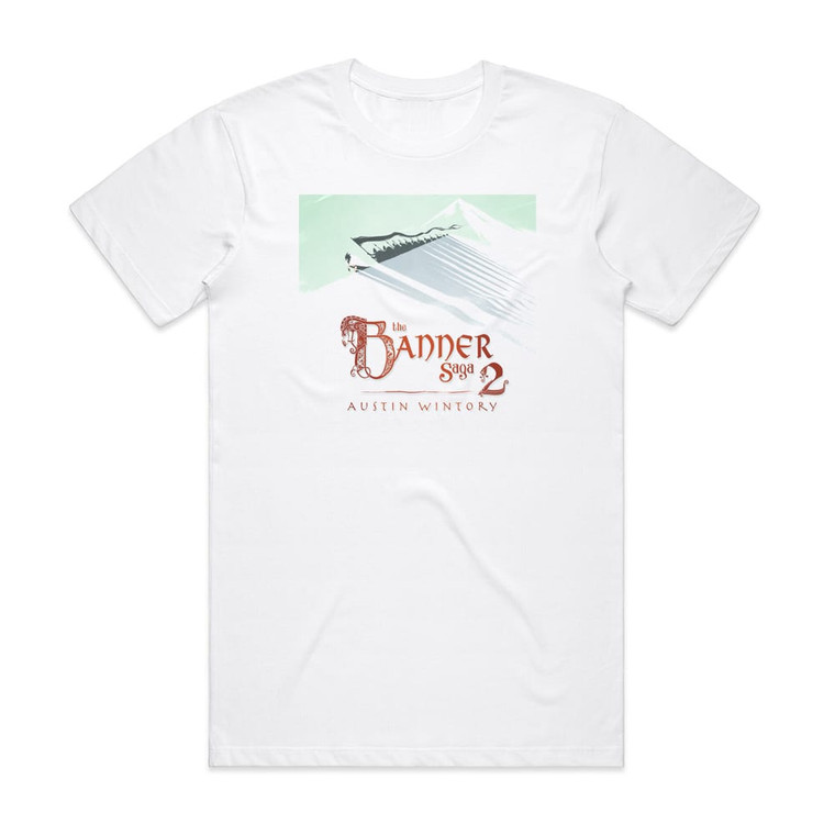 Austin Wintory The Banner Saga 2 Album Cover T-Shirt White Austin Wintory The Banner Saga 2 Album Cover T-Shirt White