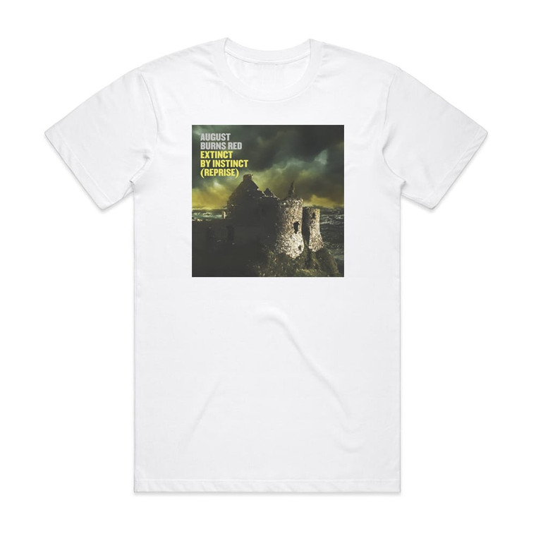 August Burns Red Extinct By Instinct Reprise Album Cover T-Shirt White August Burns Red Extinct By Instinct Reprise Album Cover T-Shirt White