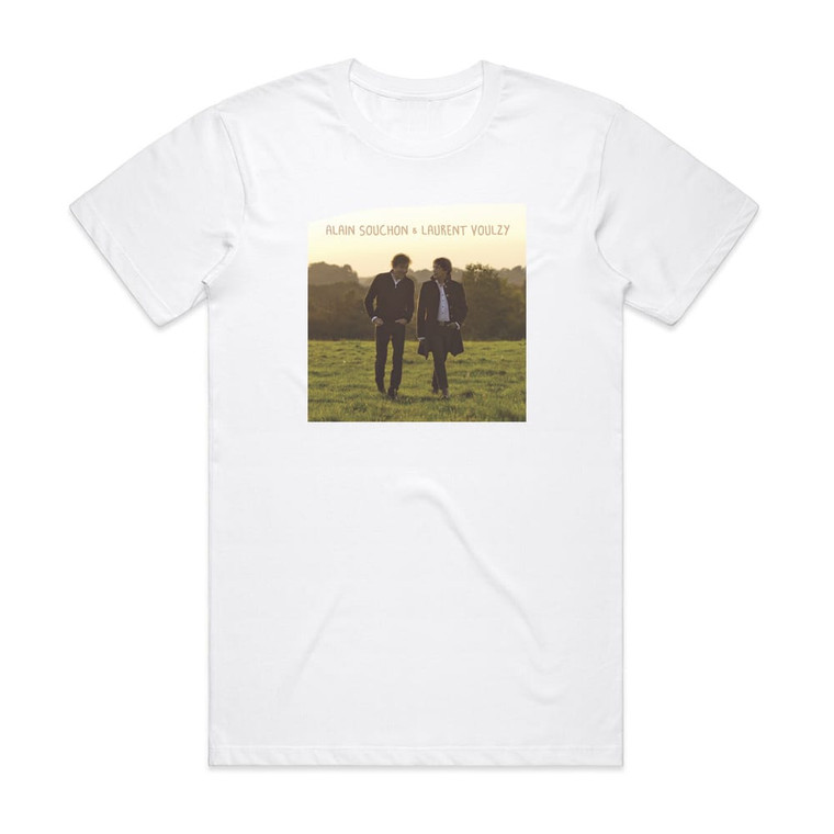 Alain Souchon Alain Souchon Laurent Voulzy 1 Album Cover T-Shirt White
