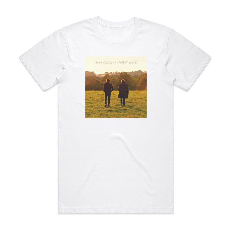 Alain Souchon Alain Souchon Laurent Voulzy Album Cover T-Shirt White