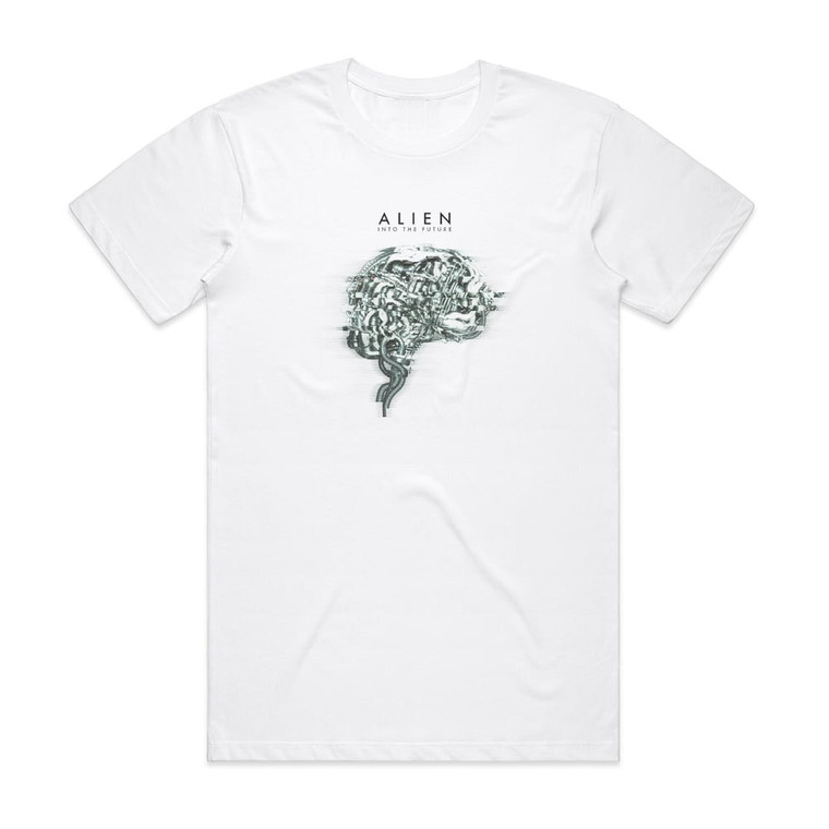 Alien Into The Future Album Cover T-Shirt White