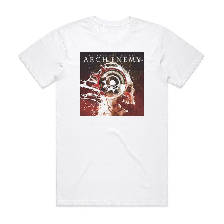 Arch Enemy The Root Of All Evil Album Cover T-Shirt White