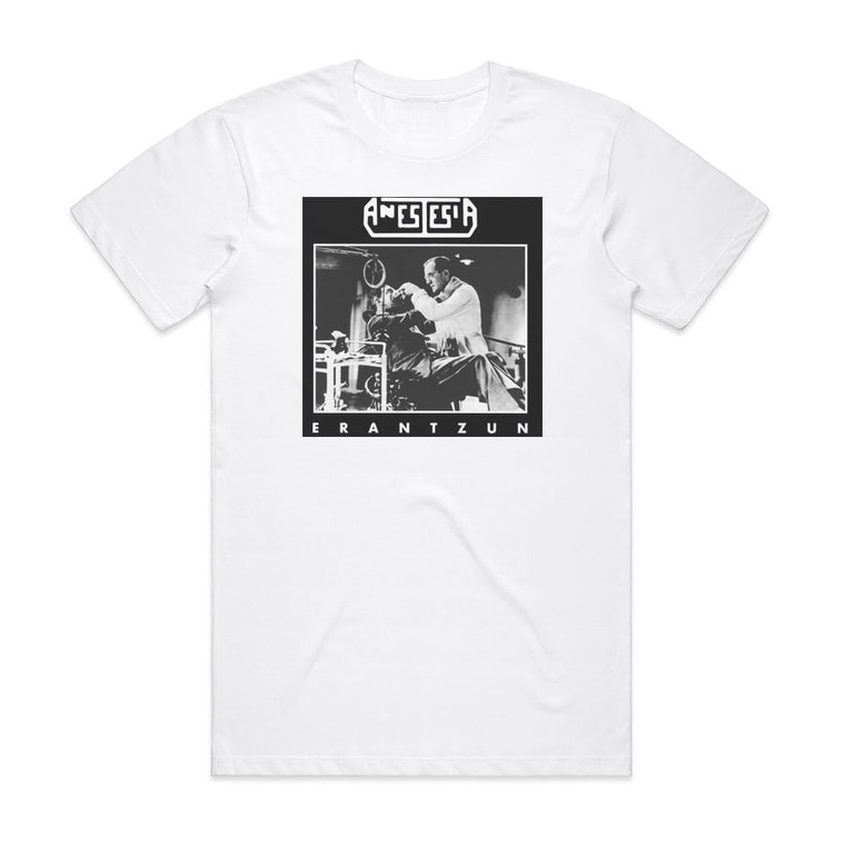 Anestesia Erantzun Album Cover T-Shirt White
