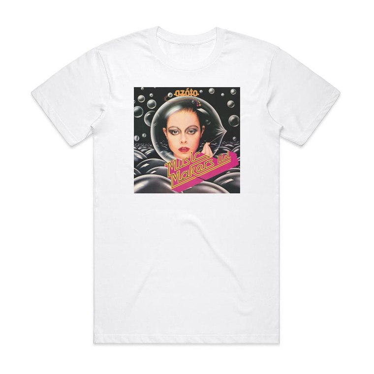 Azoto Music Makers Ltd Album Cover T-Shirt White