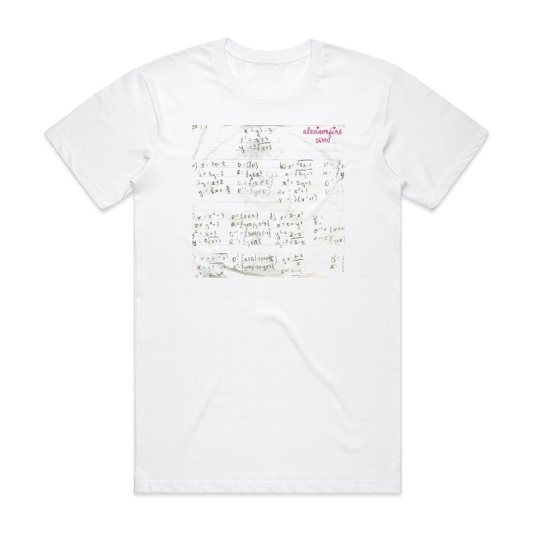 Alexisonfire Math Sheet Demos Album Cover T-Shirt White