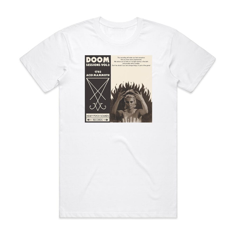 Acid Mammoth Doom Sessions Vol 2 Album Cover T-Shirt White